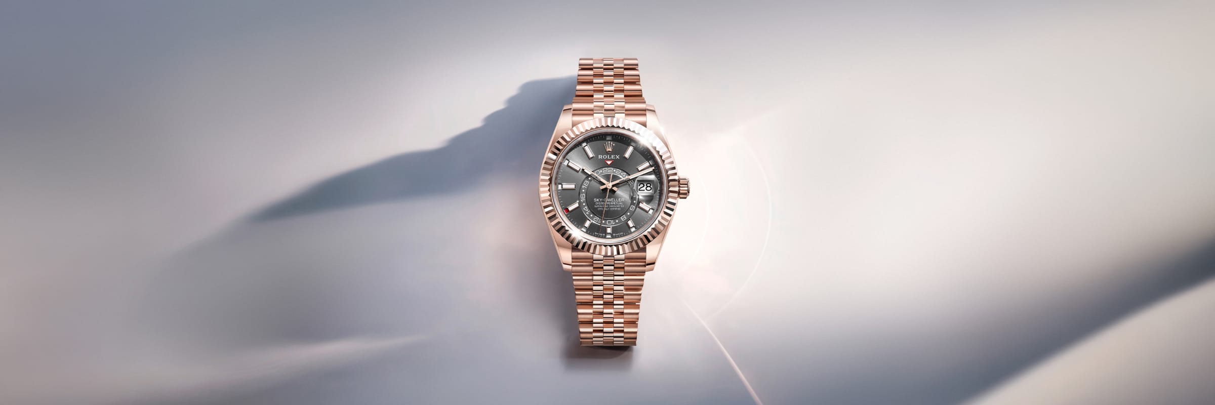 rolex Sky-Dweller em ouro branco 18 quilates, m336239-0002 - Danglar